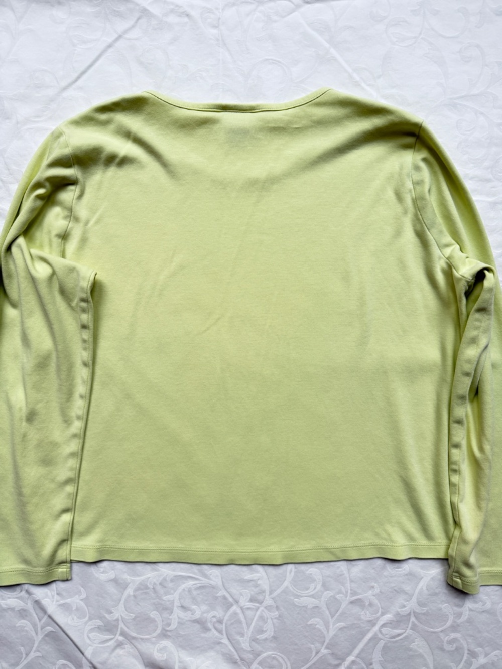 Women’s Long Sleeve Tee Bundle Pendleton L.L. Bean Ivory Blue Green Sz L - Picture 9 of 11